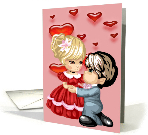 Adorable Be My Valentine card (338110)