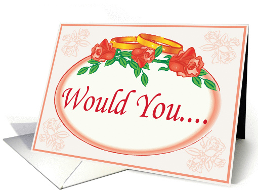Roses And Rings Matron Of Honor card (338136)