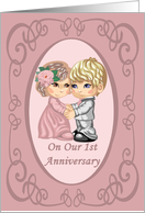 Adorable 1st Anniversary Card