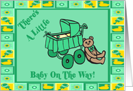 Teddy Bear Baby Announcement card