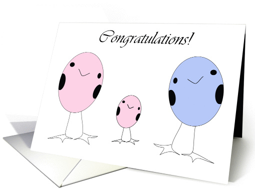 Little Girl Adoption Congratulations card (344334)