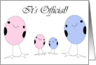 Boy & Girl Adoption Announcement card