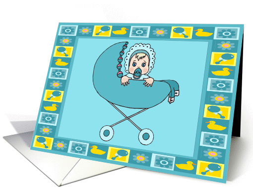Baby Boy Adoption Announcement card (344814)