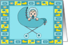 Baby Boy Adoption Announcement Card