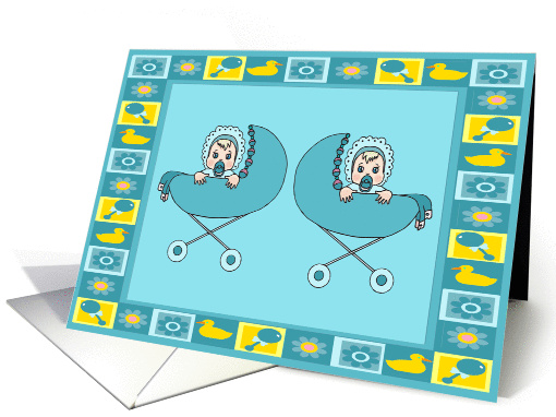 Baby Boys Adoption Congratulations card (345091)