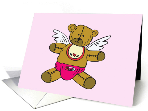 Baby Girl Little Angel card (347025)