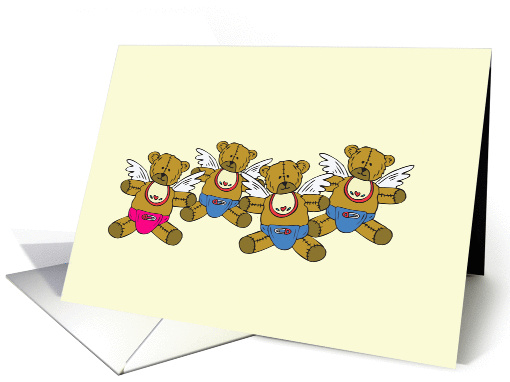 Quadruplets Adorable Little Angels card (347320)