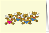 Quadruplets Adorable Little Angels Card