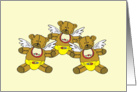 Becoming Grandparents Triplets Announcement Card