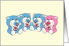 New Grandparents Quadruplets Congratulations card