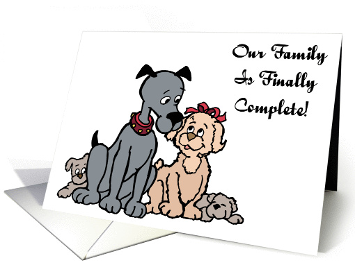 Complete Family Adoption Announcement card (349952)