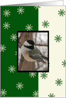 An Irish Blessing Chickadee Christmas Card