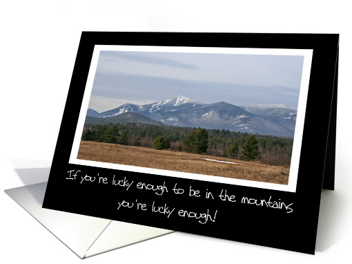 Winter In The Mountains Blank card (355031)