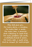 Yellow Flower Irish Blessing Card