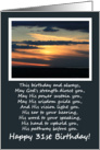 Religious 31st Birthday Card