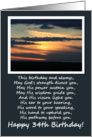 Religious 34th Birthday Card