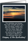 Religious 57th Birthday Card