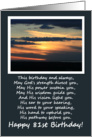 Religious 81st Birthday Card