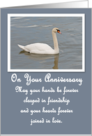 Swan Anniversary Card