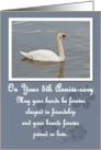 Swan 5th Anniversary Card