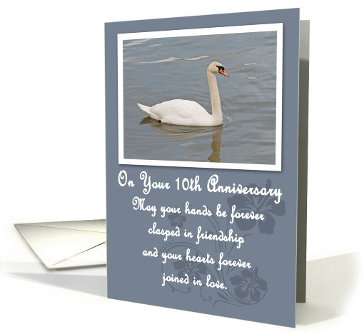 Swan 10th Anniversary card (361299)