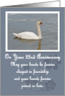 Swan 22nd Anniversary Card