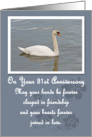 Swan 31st Anniversary Card