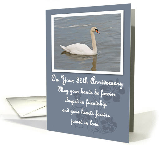 Swan 36th Anniversary card (361355)
