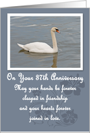 Swan 37th Anniversary Card