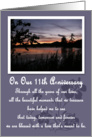 Sunset 11th Anniversary Card