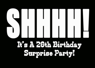 26th Birthday Surprise Party Invitation