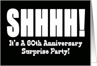 60th Anniversary Surprise Party Invitation card