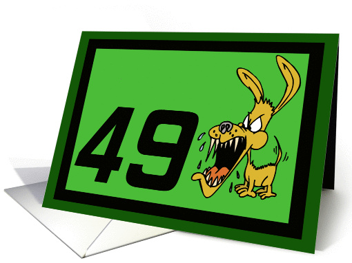 Getting Older Bites 49th Birthday card (373668)