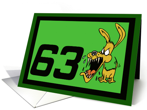 Getting Older Bites 63rd Birthday card (373694)