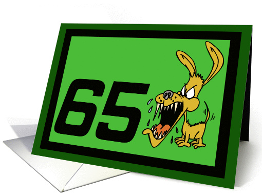 Getting Older Bites 65th Birthday card (373698)