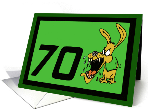 Getting Older Bites 70th Birthday card (373715)