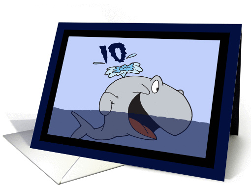 Whale Of A 10th Birthday card (377748)