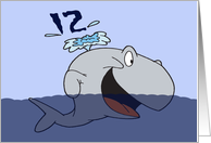 Whale Of An 12th Birthday Card