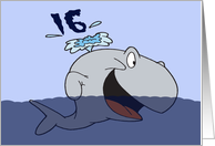 Whale Of A 16th Birthday Card