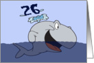 Whale Of A 26th Birthday Card