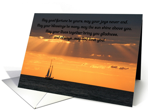 Ocean Wedding Blessing card (384945)