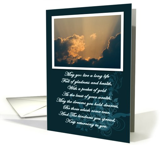 Long Life Irish Blessing card (397258)