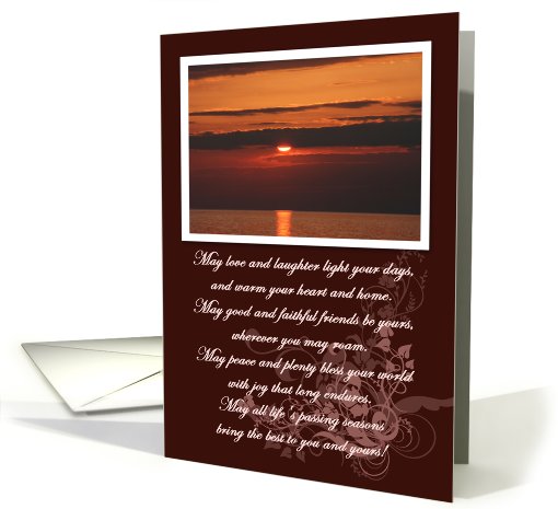 Love & Laughter Irish Blessing card (397261)