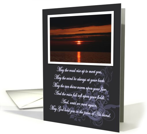 Sunset Irish Blessing card (397264)