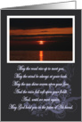 Sunset Irish Blessing Card