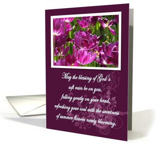 Flowers Irish Blessing card (398380)