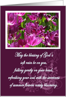 Flowers Irish Blessing Card