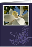 Magnolia Flower Blank Card