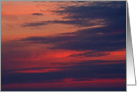 Colorful Sunset sky Blank Card
