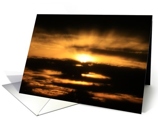 Sunset Clouds Blank card (402285)